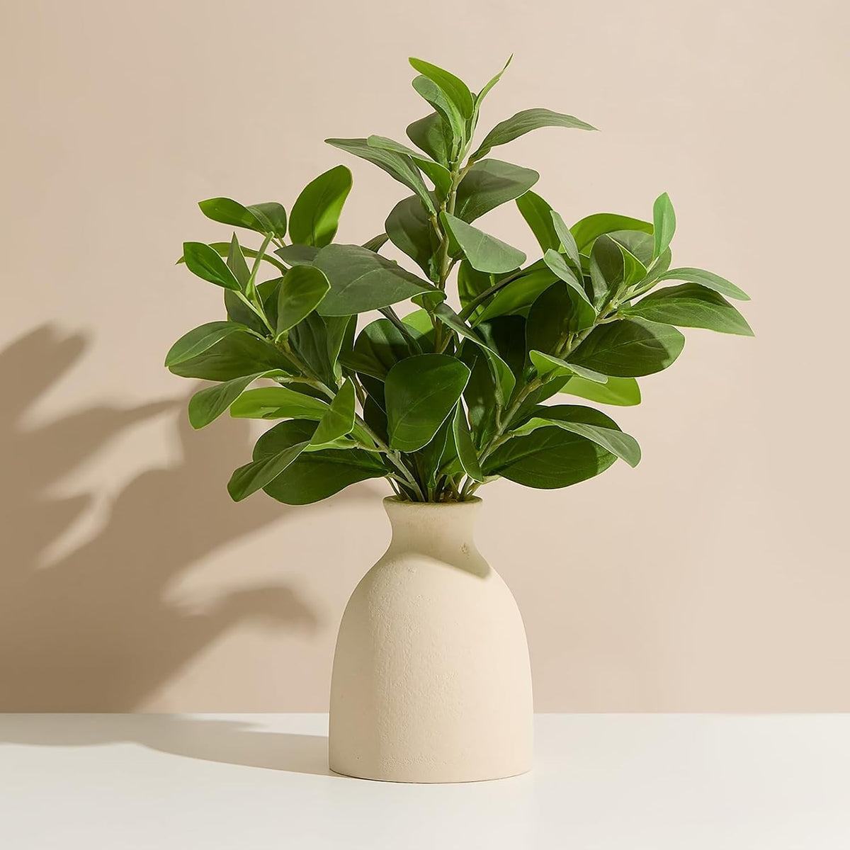 16" Artificial Eucalyptus Plant in Pot – Realistic Faux Greenery for Home, Office & Wedding Decor