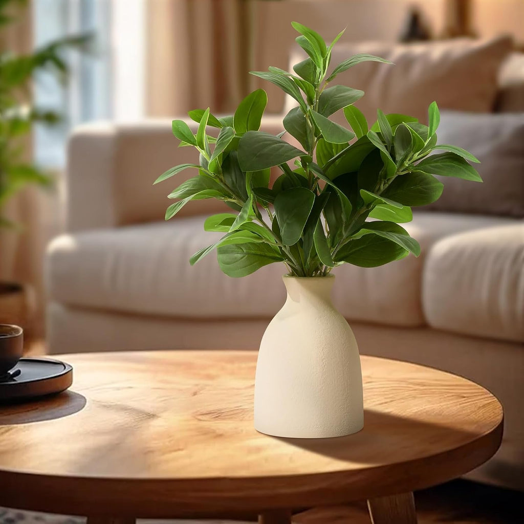 16" Artificial Eucalyptus Plant in Pot – Realistic Faux Greenery for Home, Office & Wedding Decor