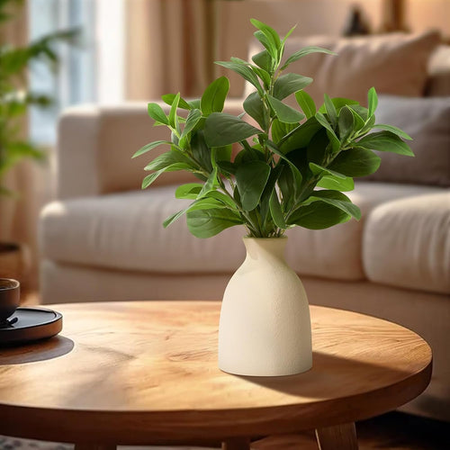 16" Artificial Eucalyptus Plant in Pot – Realistic Faux Greenery for Home, Office & Wedding Decor