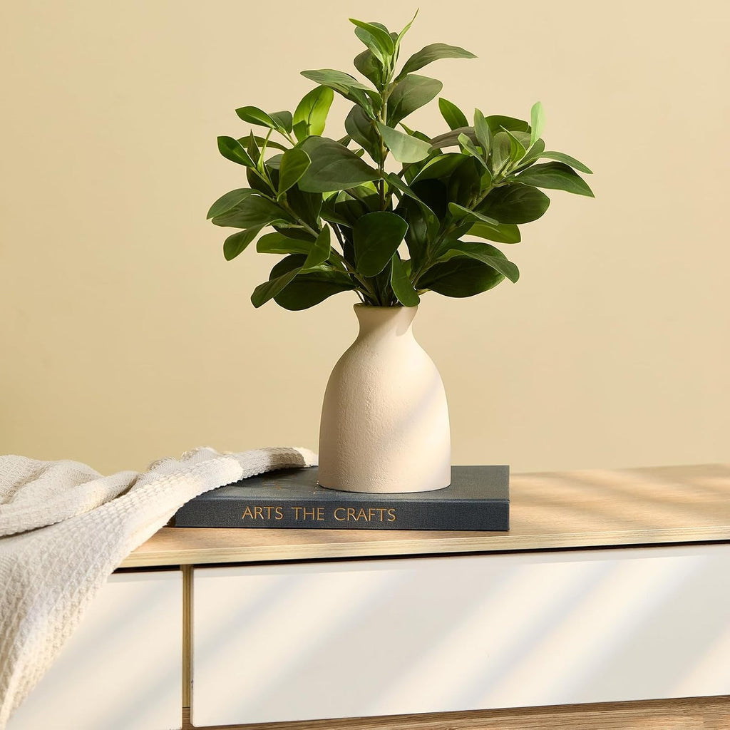 16" Artificial Eucalyptus Plant in Pot – Realistic Faux Greenery for Home, Office & Wedding Decor