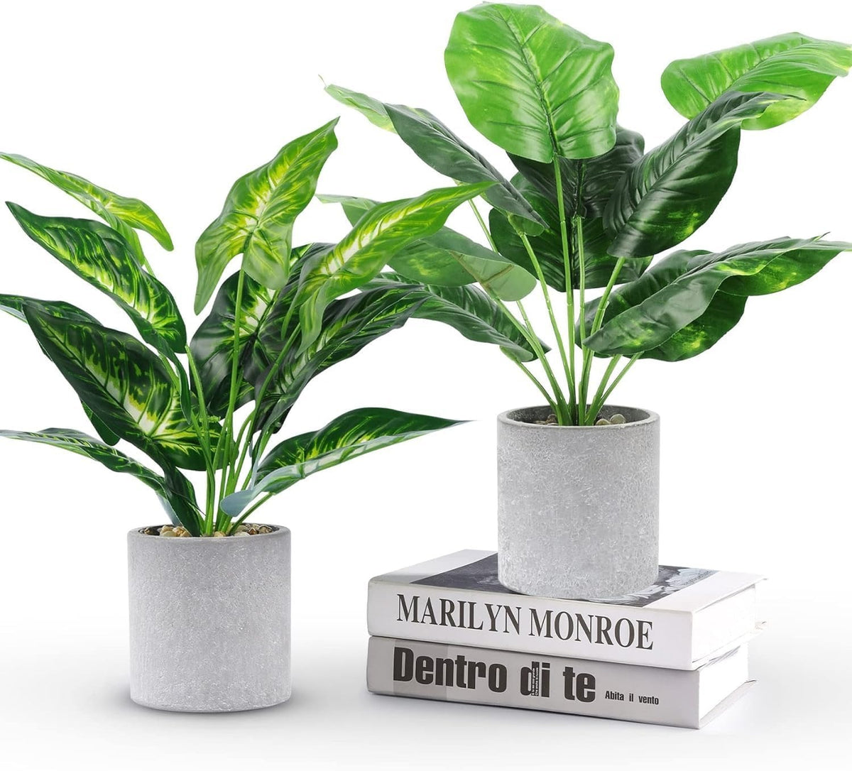 16" Sage Green Faux Plant | Small Artificial Plant for Office & Shelf Decor